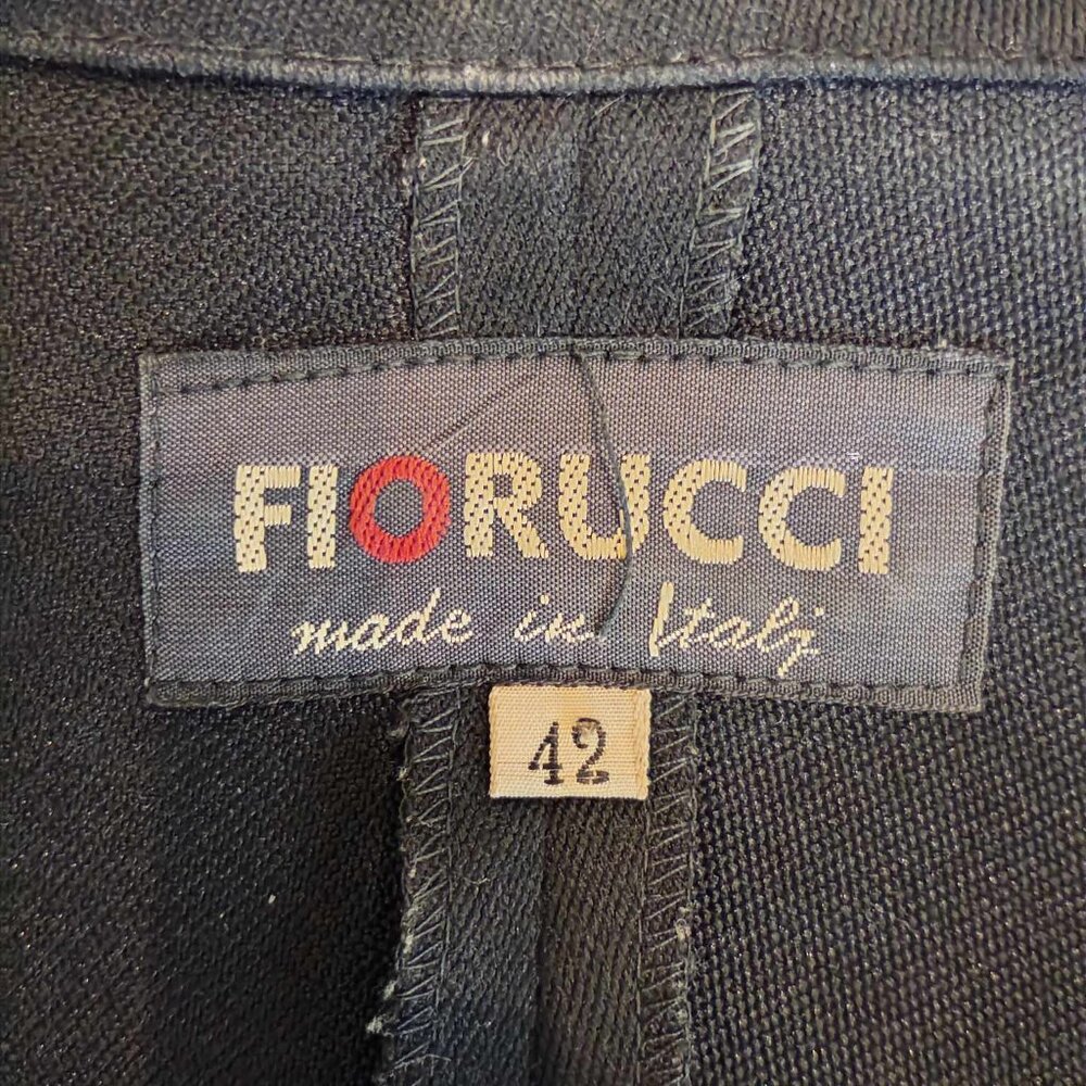 Fiorucci Vintage Early 1980's Sexy Fitted Coat Dress Made in Italy Italian Sz 42 - Picture 2 of 6